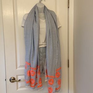 JCrew cotton striped scarf